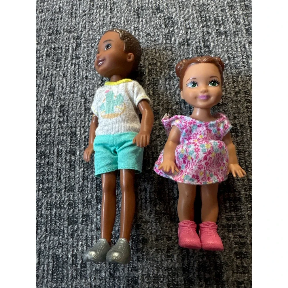 Mattel Barbie Chelsea and Friend Boy Doll FHK94 Floral Dress Cactus Tee Set 6in